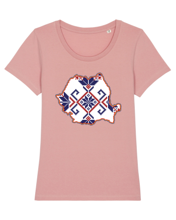 Romania Tricolor Motive Nationale Traditionale Canyon Pink