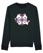 Romania Tricolor Motive Nationale Traditionale Bluză mânecă lungă Unisex Rise