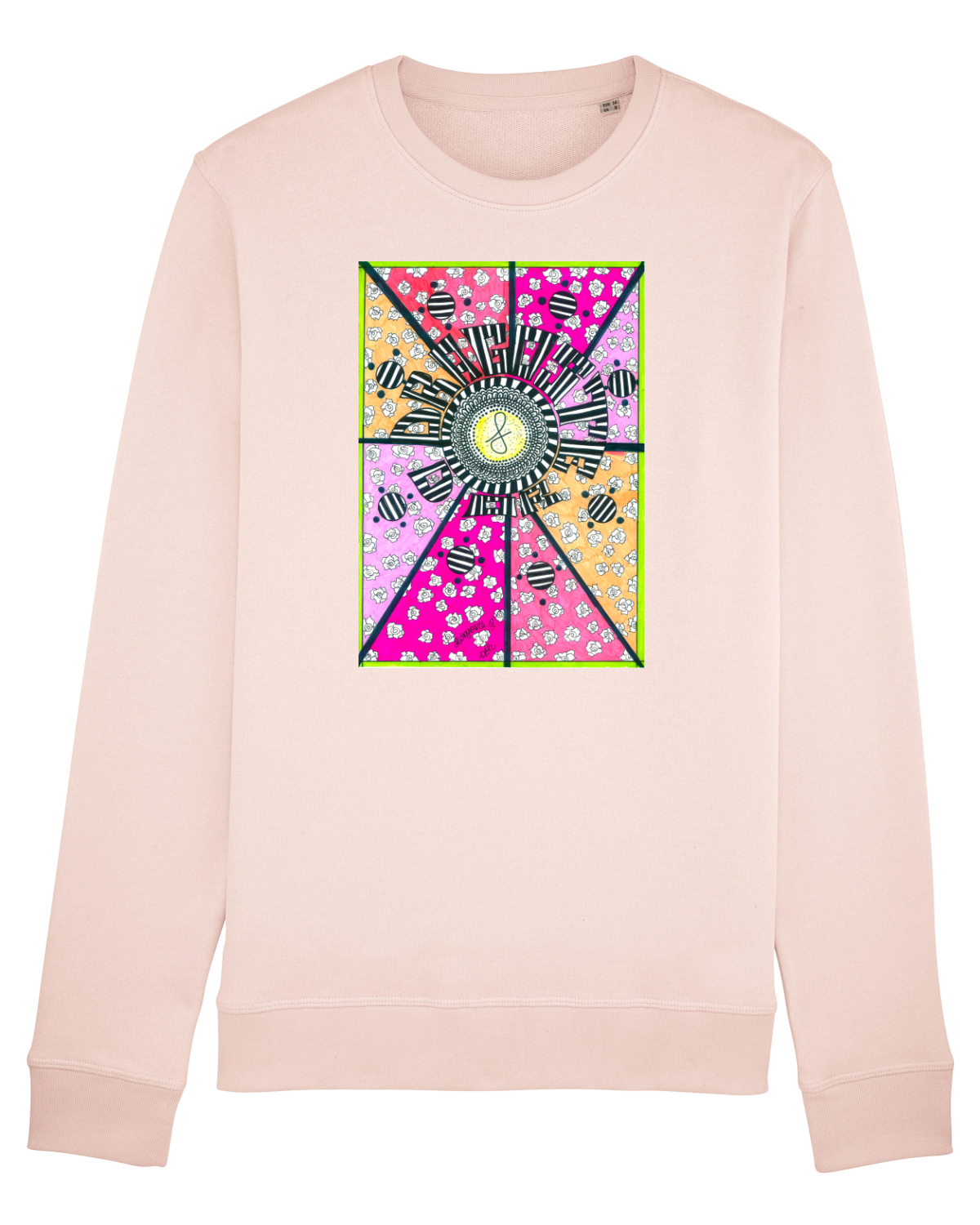 Bluză mânecă lungă Unisex Rise Candy Pink