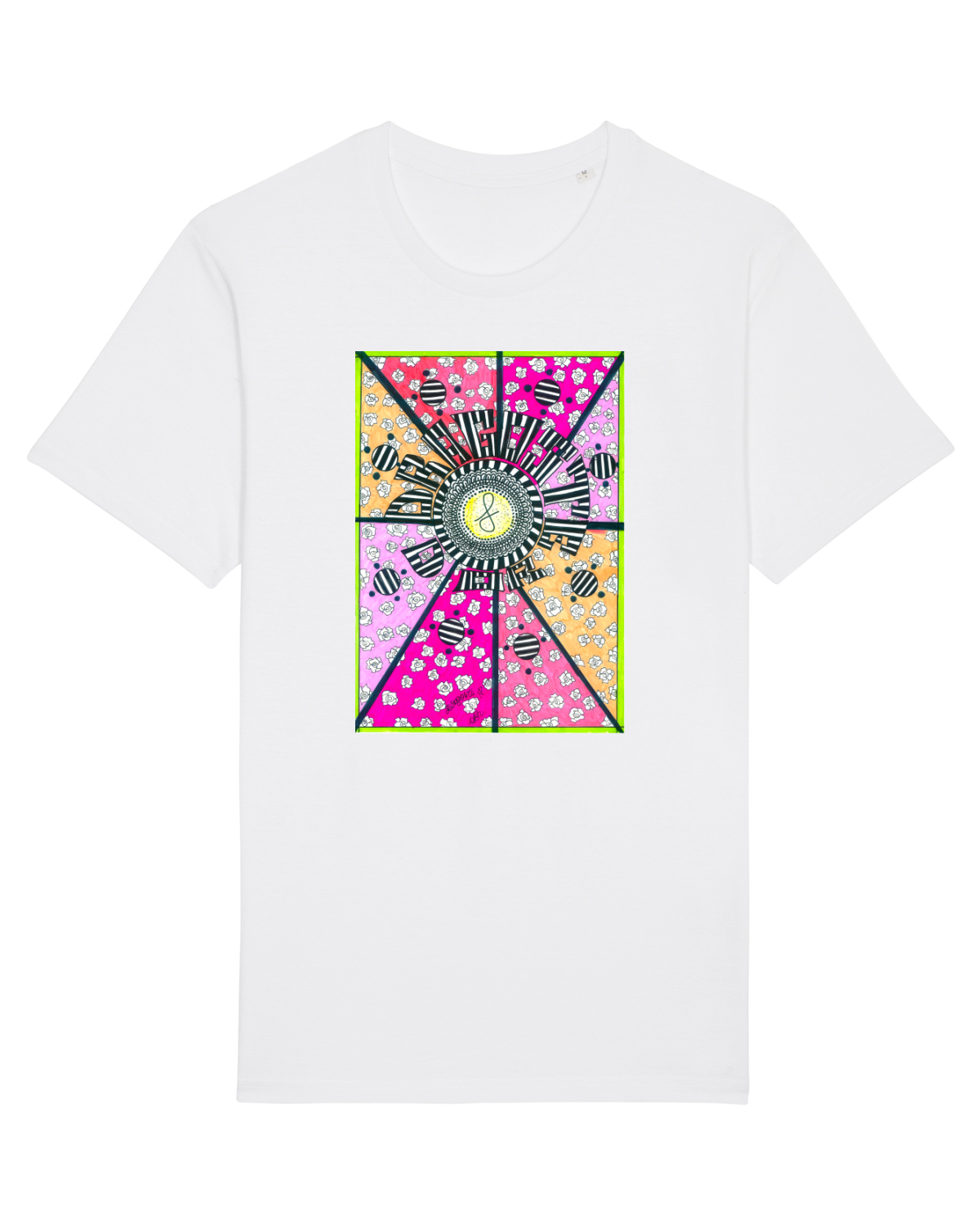 Tricou mânecă scurtă Unisex Rocker White