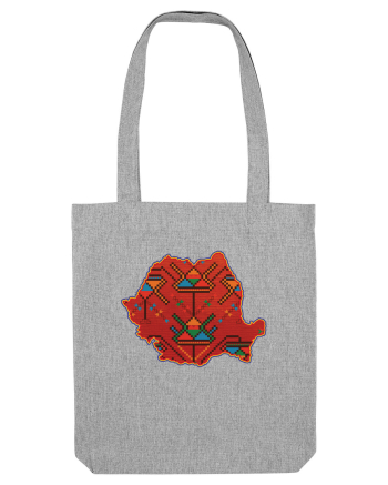 Romania Tricolor Motive Nationale Traditionale Heather Grey
