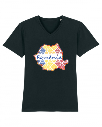 Romania Tricolor Motive Nationale Black