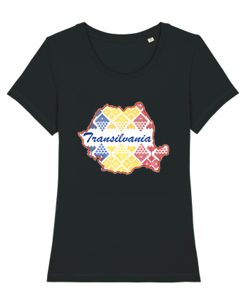 Transilvania Romania Tricolor Motive Nationale Black