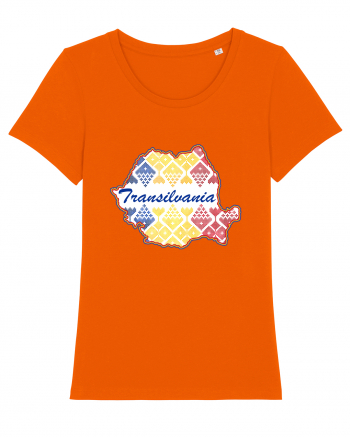 Transilvania Romania Tricolor Motive Nationale Bright Orange