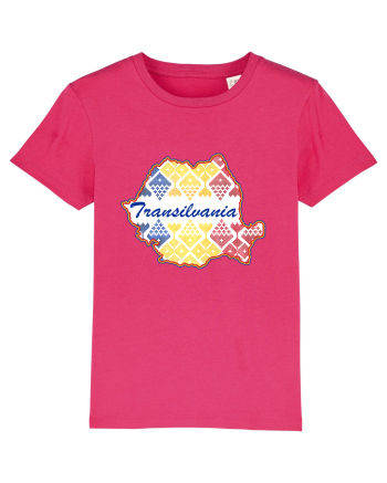 Transilvania Romania Tricolor Motive Nationale Raspberry