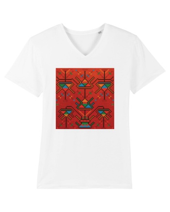 Romania Motiv National Traditional White