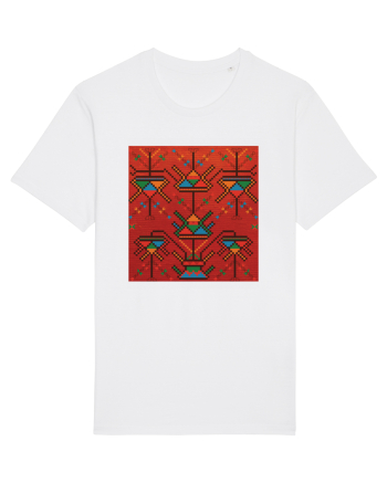 Romania Motiv National Traditional White