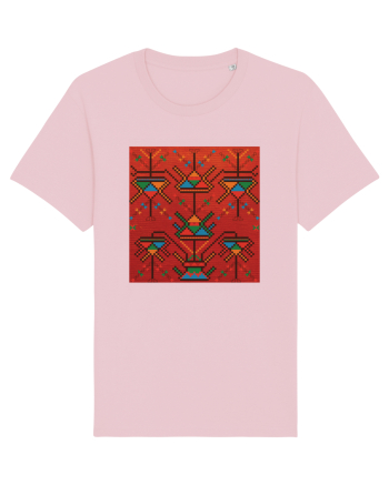 Romania Motiv National Traditional Cotton Pink