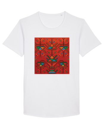 Romania Motiv National Traditional White