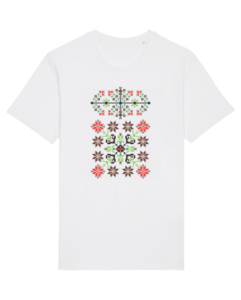Romania Motiv National Traditional White
