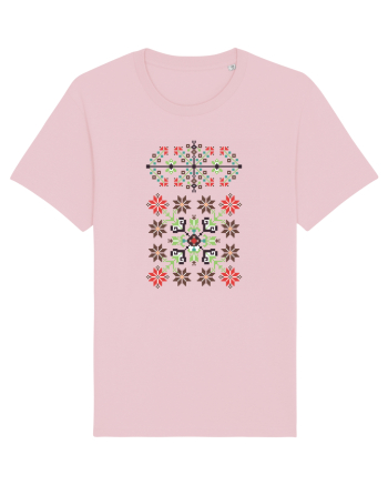 Romania Motiv National Traditional Cotton Pink