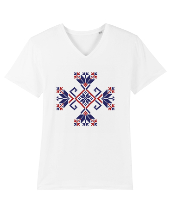 Romania Motiv National Traditional White