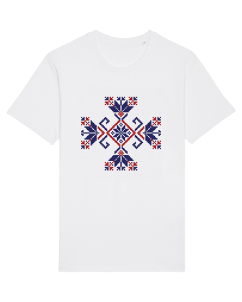 Romania Motiv National Traditional White
