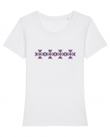 Romania Motiv National Traditional White