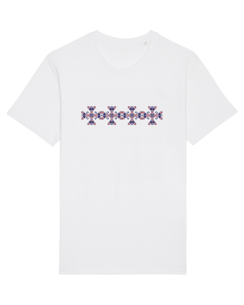 Romania Motiv National Traditional White