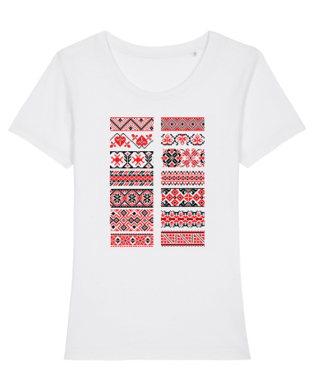 Romania Motiv National Traditional White
