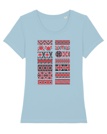 Romania Motiv National Traditional Sky Blue