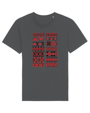 Romania Motiv National Traditional Anthracite