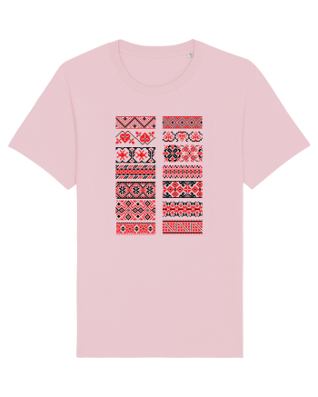 Romania Motiv National Traditional Cotton Pink