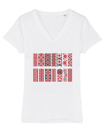 Romania Motiv National Traditional White
