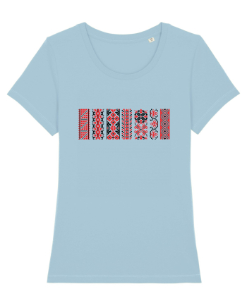 Romania Motiv National Traditional Sky Blue