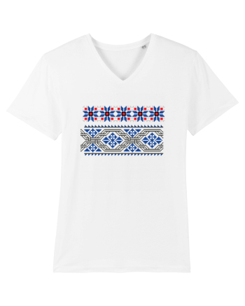 Romania Motiv National Traditional White