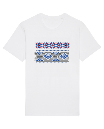 Romania Motiv National Traditional White