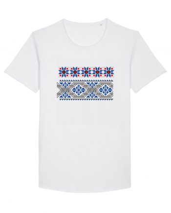 Romania Motiv National Traditional White