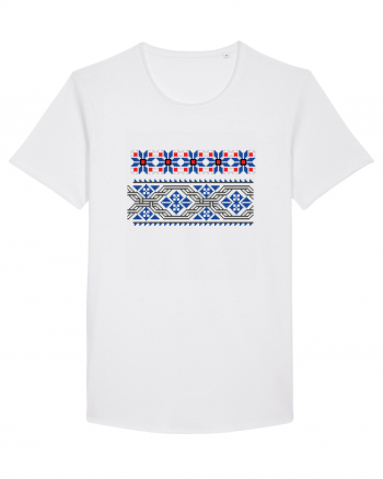Romania Motiv National Traditional White