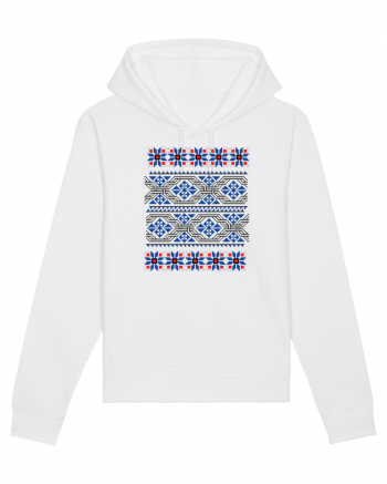 Romania Motiv National Traditional White