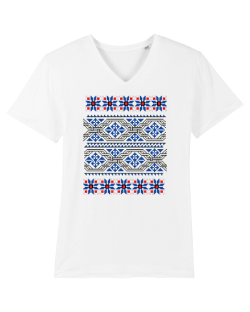 Romania Motiv National Traditional White
