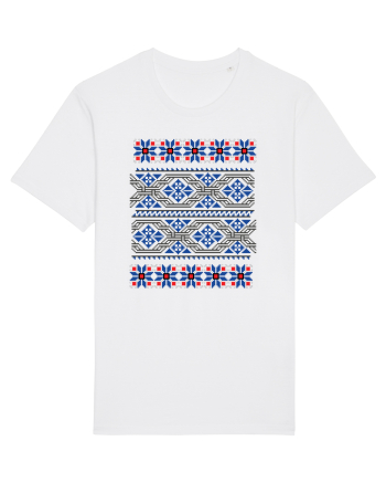 Romania Motiv National Traditional White