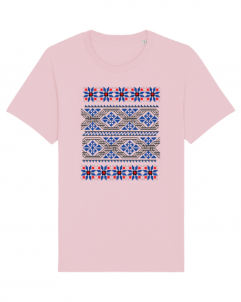 Romania Motiv National Traditional Cotton Pink