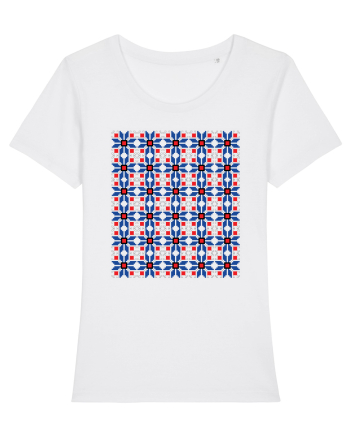 Romania Motiv National Traditional White