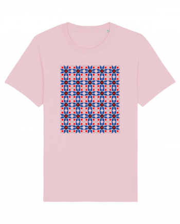 Romania Motiv National Traditional Cotton Pink