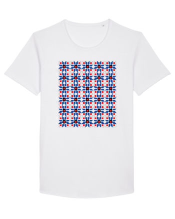 Romania Motiv National Traditional White