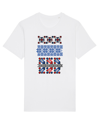 Romania Motiv National Traditional White