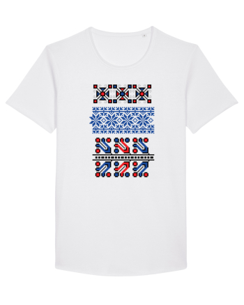 Romania Motiv National Traditional White