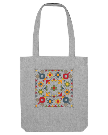 Romania Motiv National Traditional Heather Grey