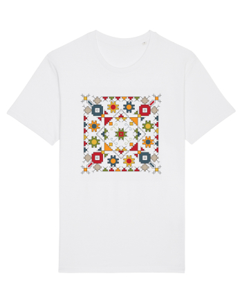 Romania Motiv National Traditional White