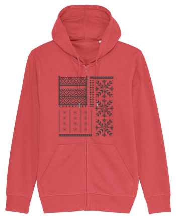 Romania Motiv National Traditional Carmine Red