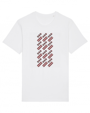 Romania Motiv National Traditional White