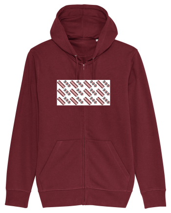 Romania Motiv National Traditional Burgundy