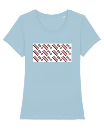 Romania Motiv National Traditional Sky Blue