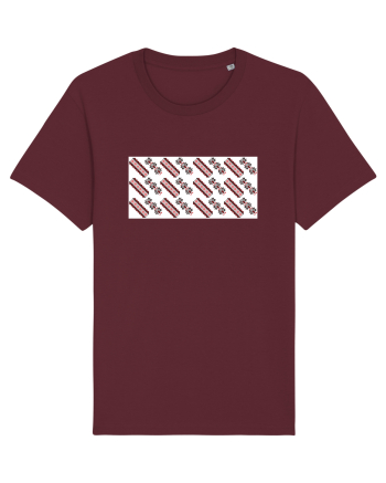 Romania Motiv National Traditional Burgundy
