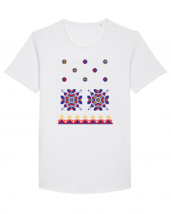 Romania Motiv National Traditional White