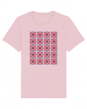 Romania Motiv National Traditional Cotton Pink