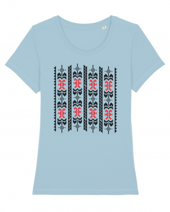 Romania Motiv National Traditional Sky Blue