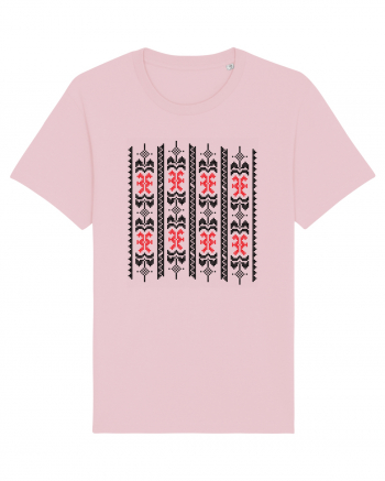 Romania Motiv National Traditional Cotton Pink