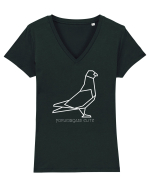 porumbgami Tricou mânecă scurtă guler V Damă Evoker